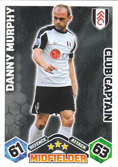 Danny Murphy Fulham 2009/10 Topps Match Attax Club Captain #EX97